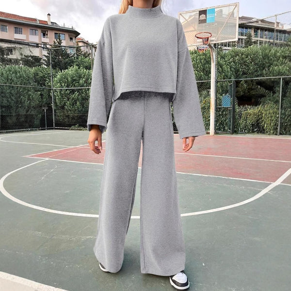 Downtime Luxe Wide-Leg Lounge Set