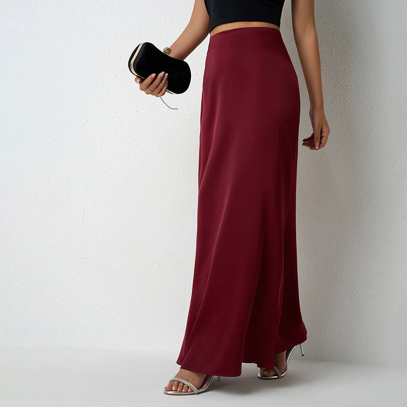 Savina Satin Maxi Skirt