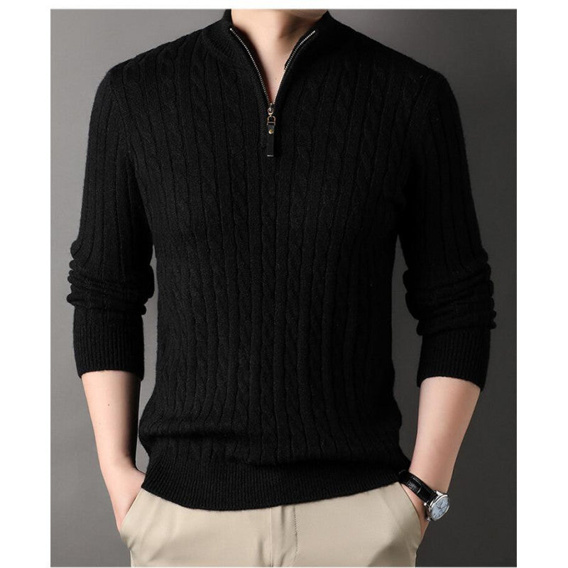 Westvale Classic Cable-Knit Quarter-Zip Jumper