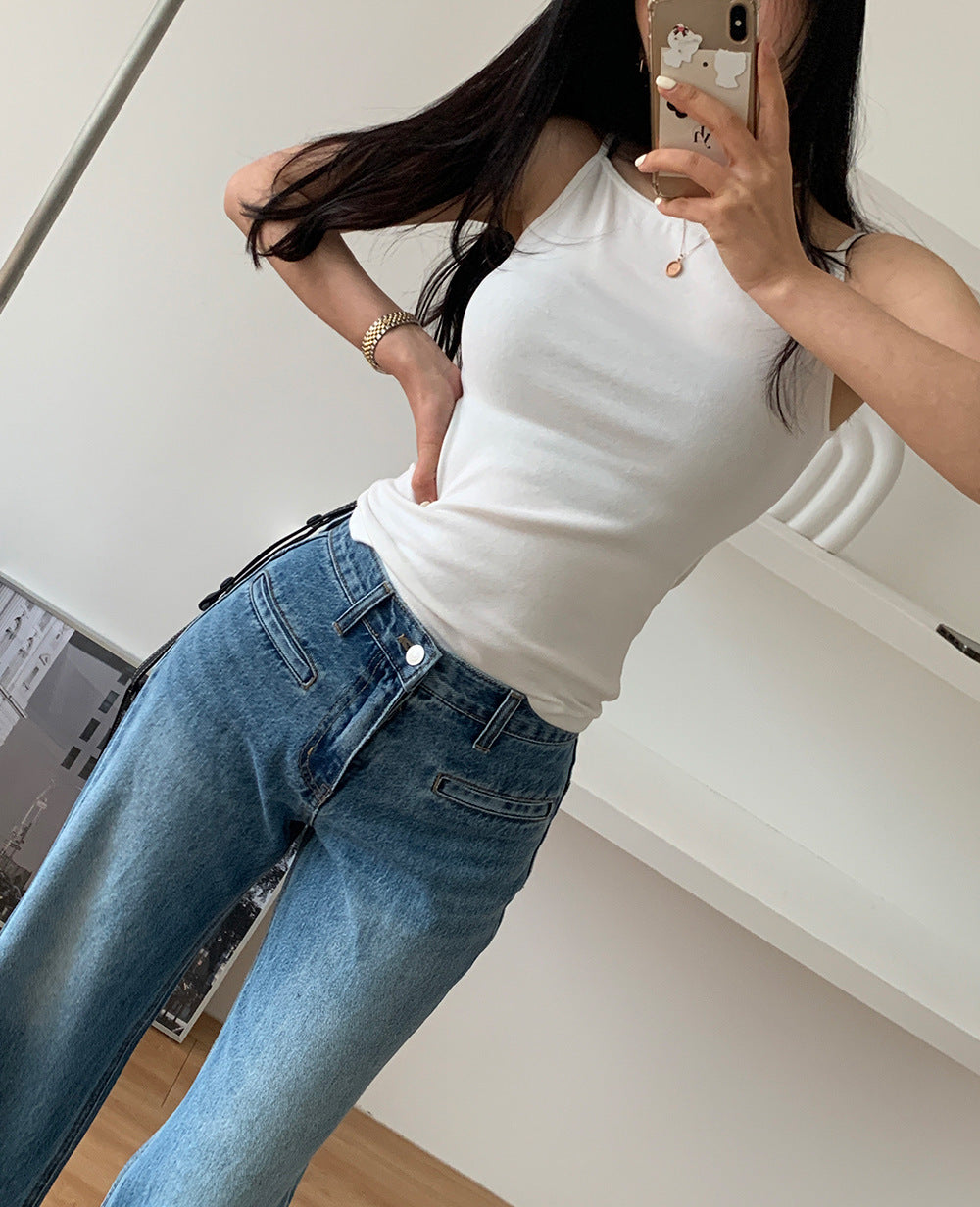 Reve High-Rise Wide Leg Jeans