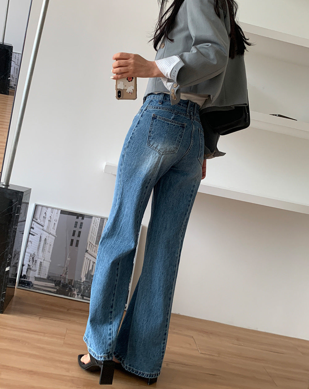 Reve High-Rise Wide Leg Jeans