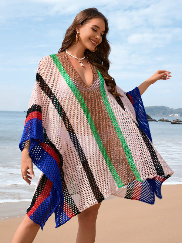 Blue Solstice Shores Crochet Cover-Up