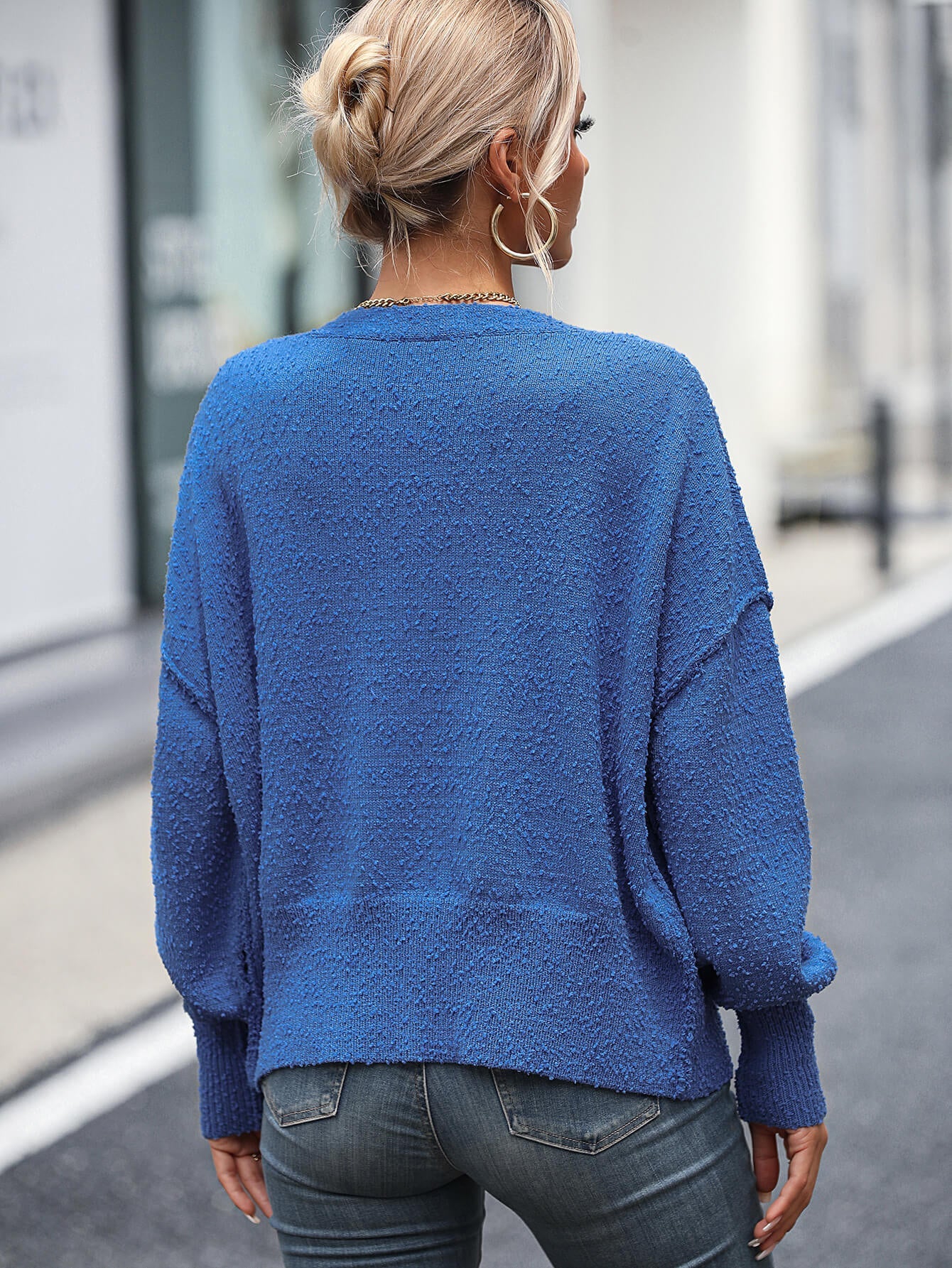 Blue Shadow Lane Knit Cardigan