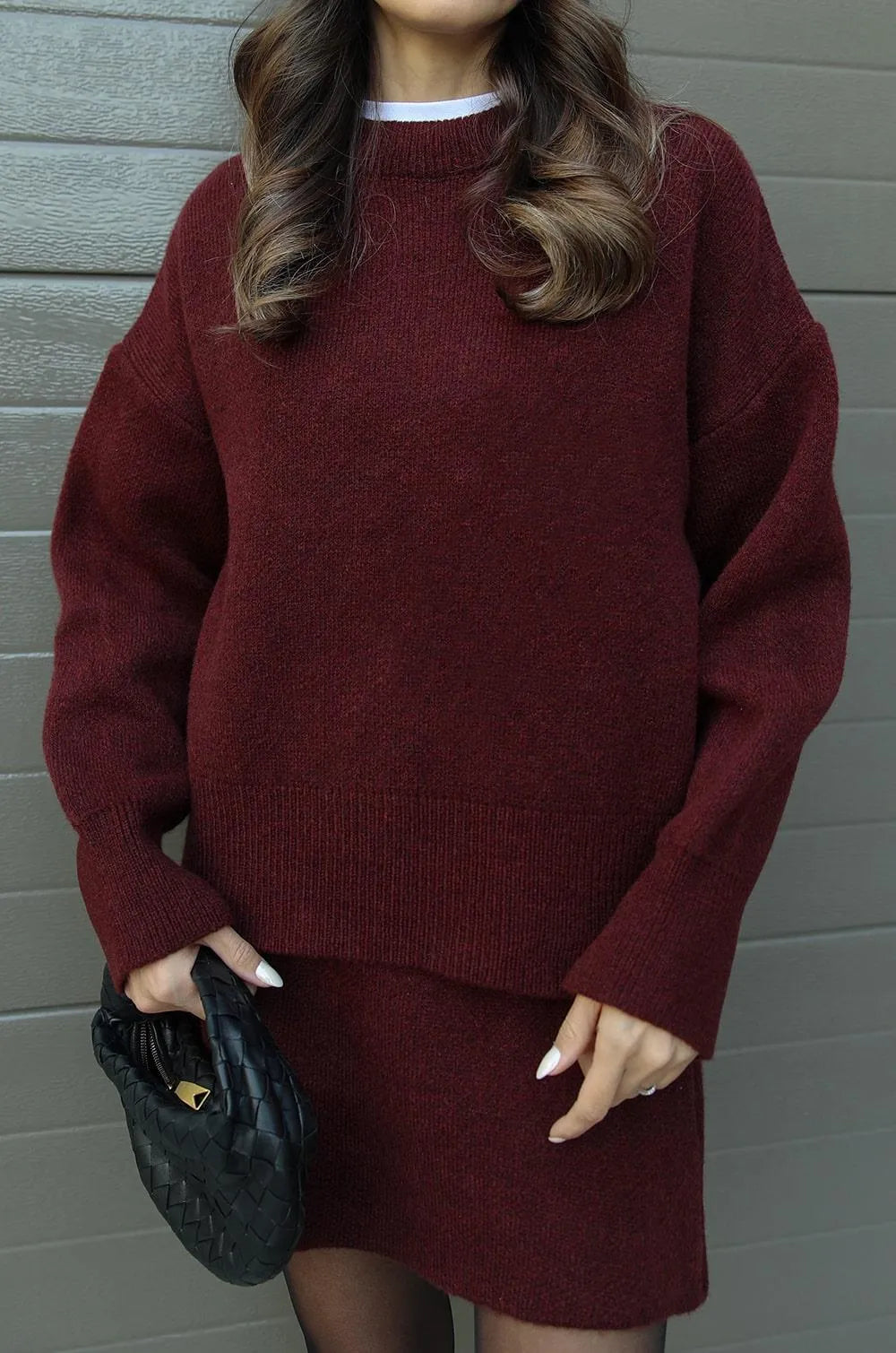 Nadia Knit Sweater Skirt Set
