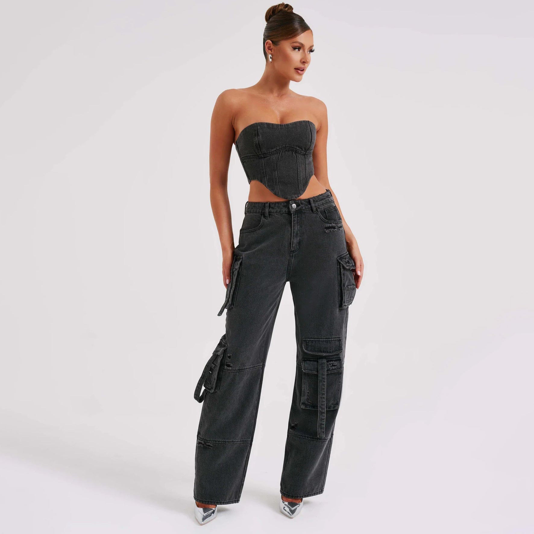 Concrete Rush Utility Denim Pants