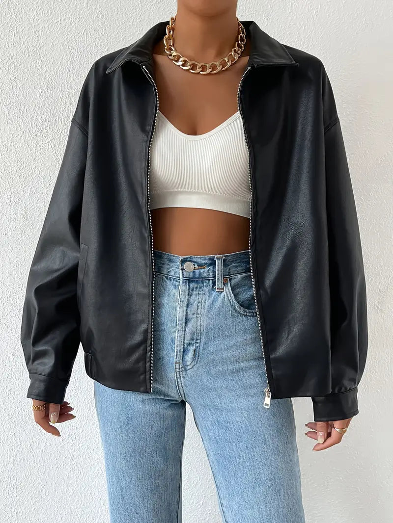 Revel Faux Leather Jacket