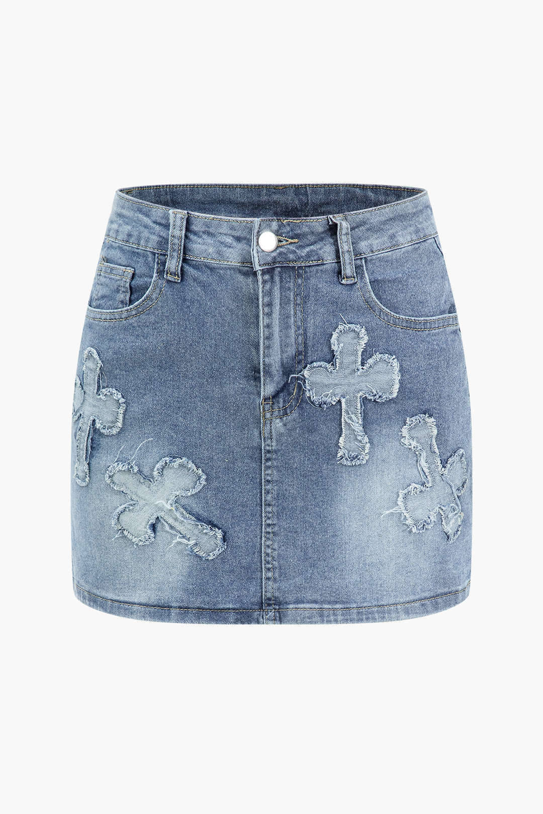 Crosstown Denim Jacket And Skirt Set