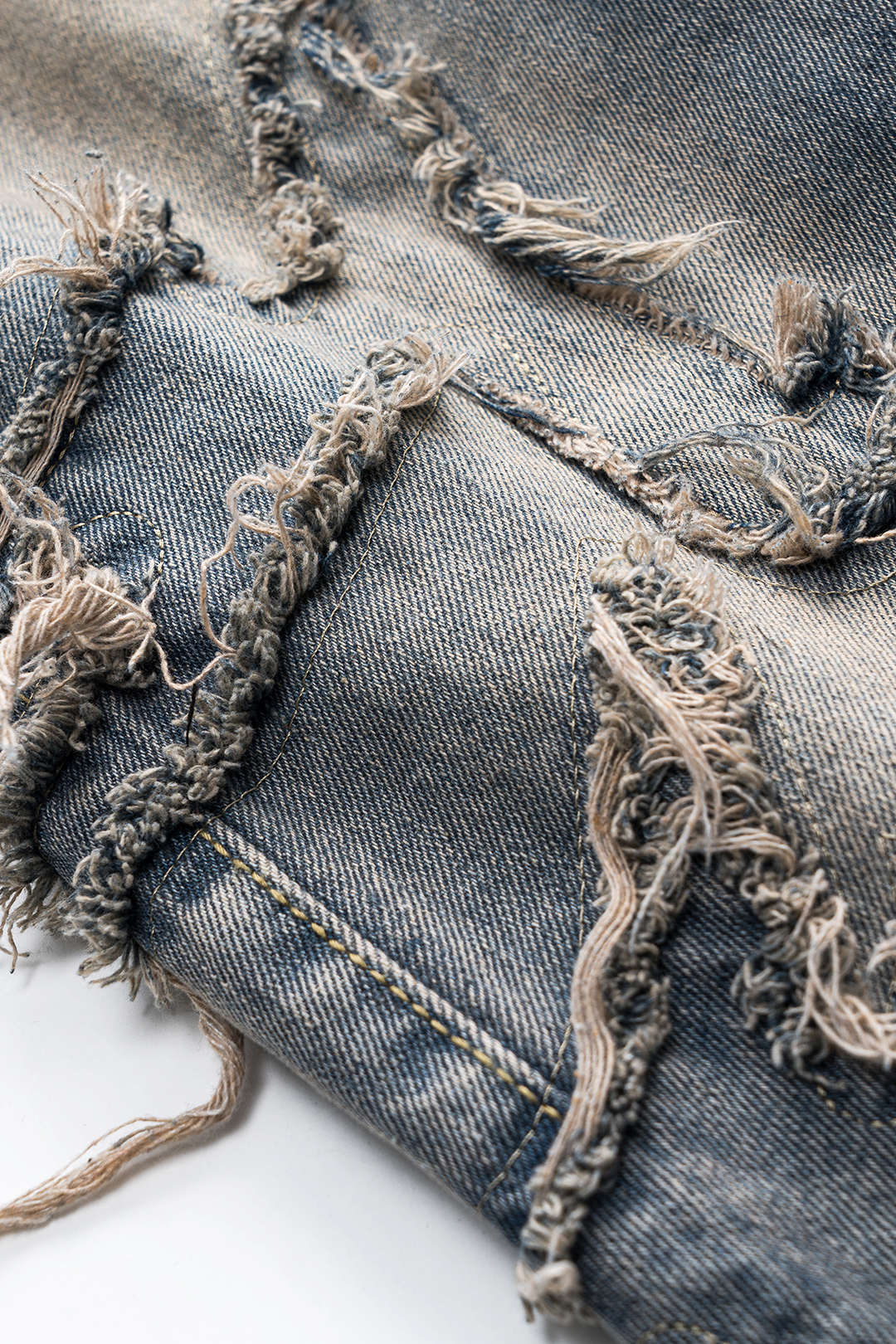 Juno Distressed Wide-Leg Jeans