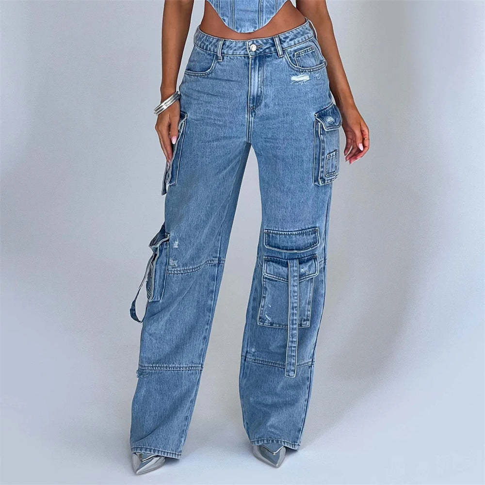 Concrete Rush Utility Denim Pants
