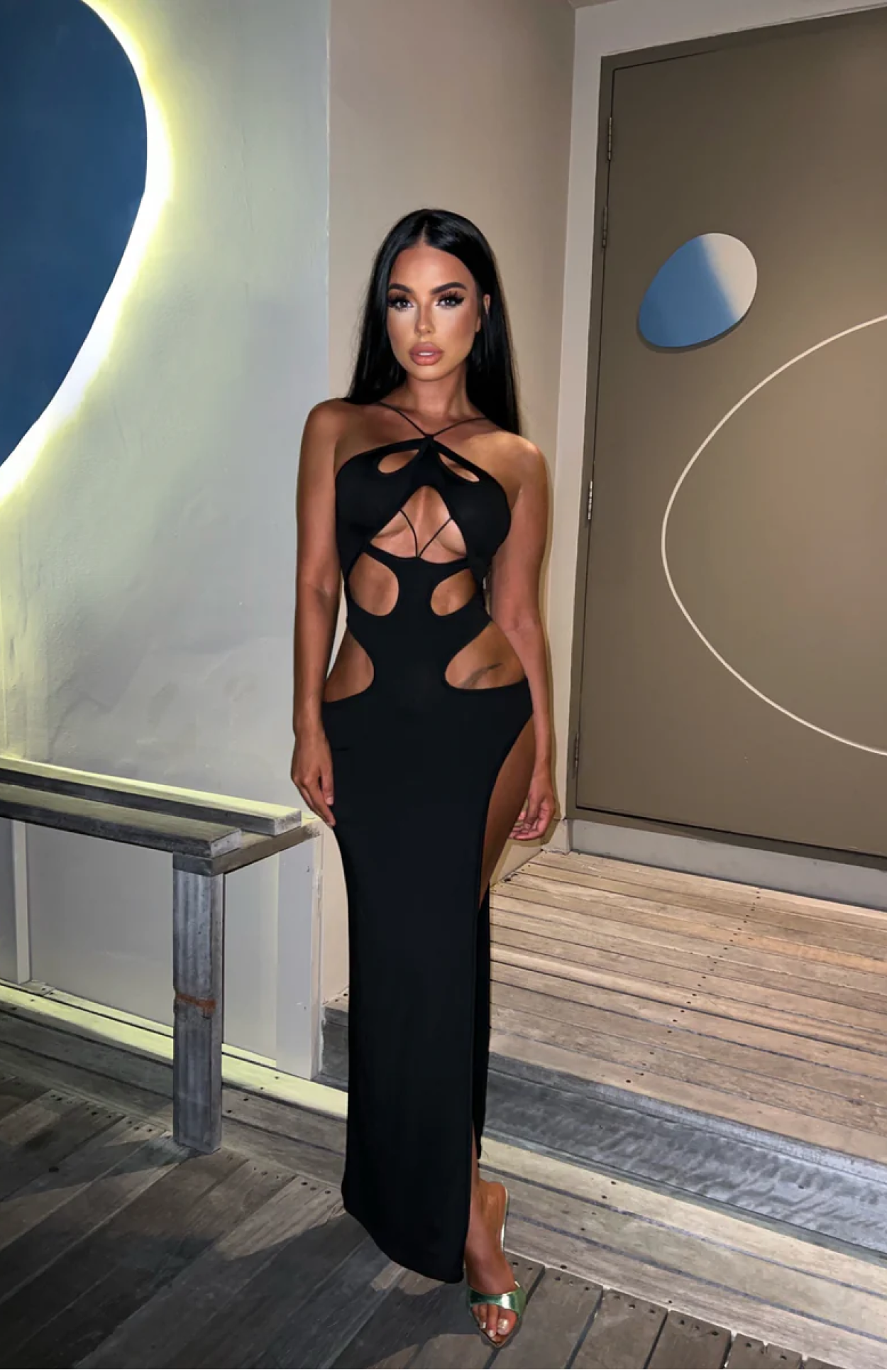 Fierce Desire Cut-Out Maxi Dress