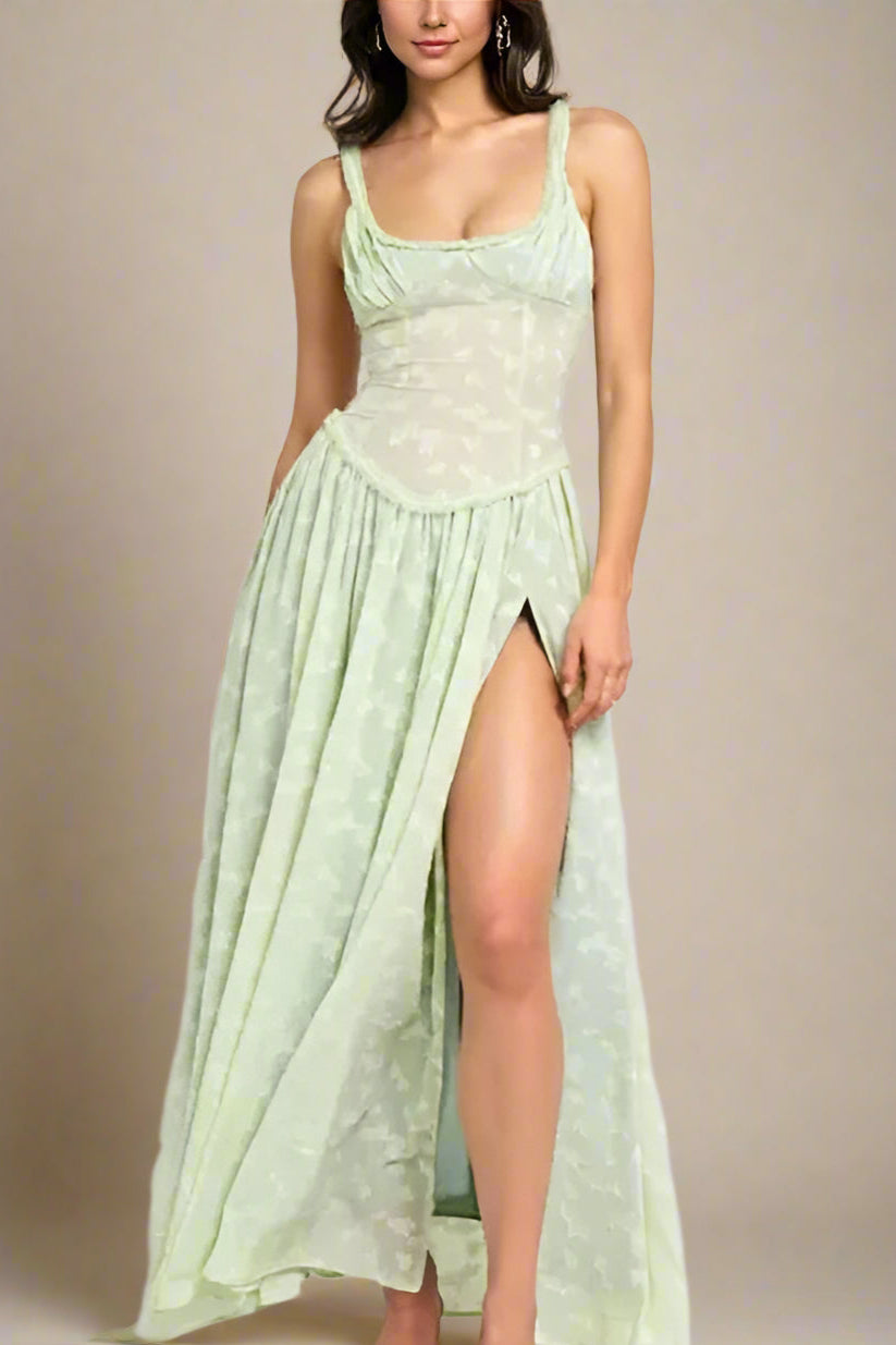Willow Whisper Corset Maxi Dress