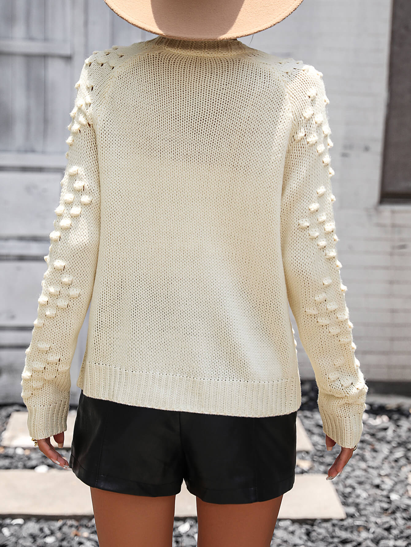 Ivory Stonehaven Textured Knit Cardigan