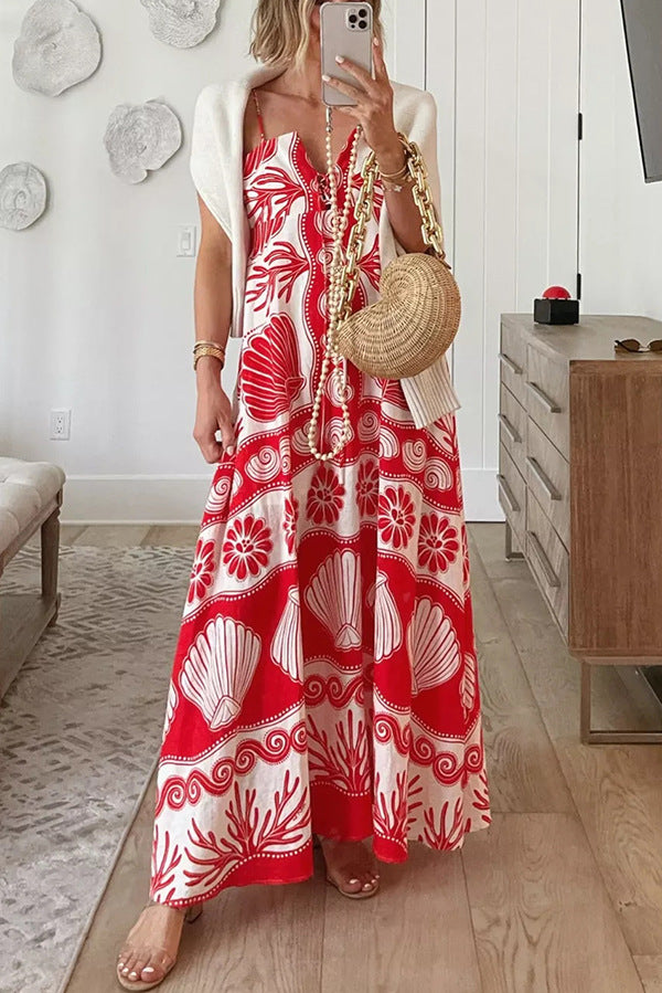 Coral Cove Embroidered Maxi Dress
