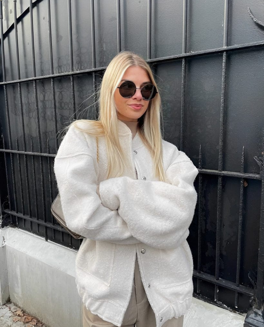 Holloway Wool Blend Oversized Jacket