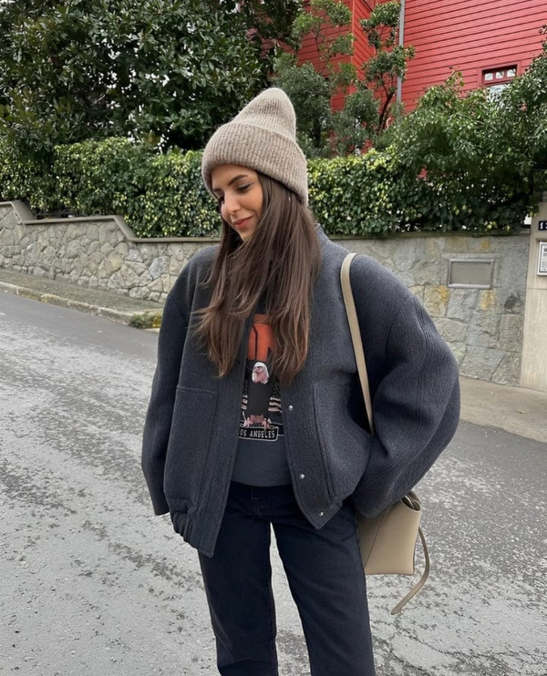 Holloway Wool Blend Oversized Jacket