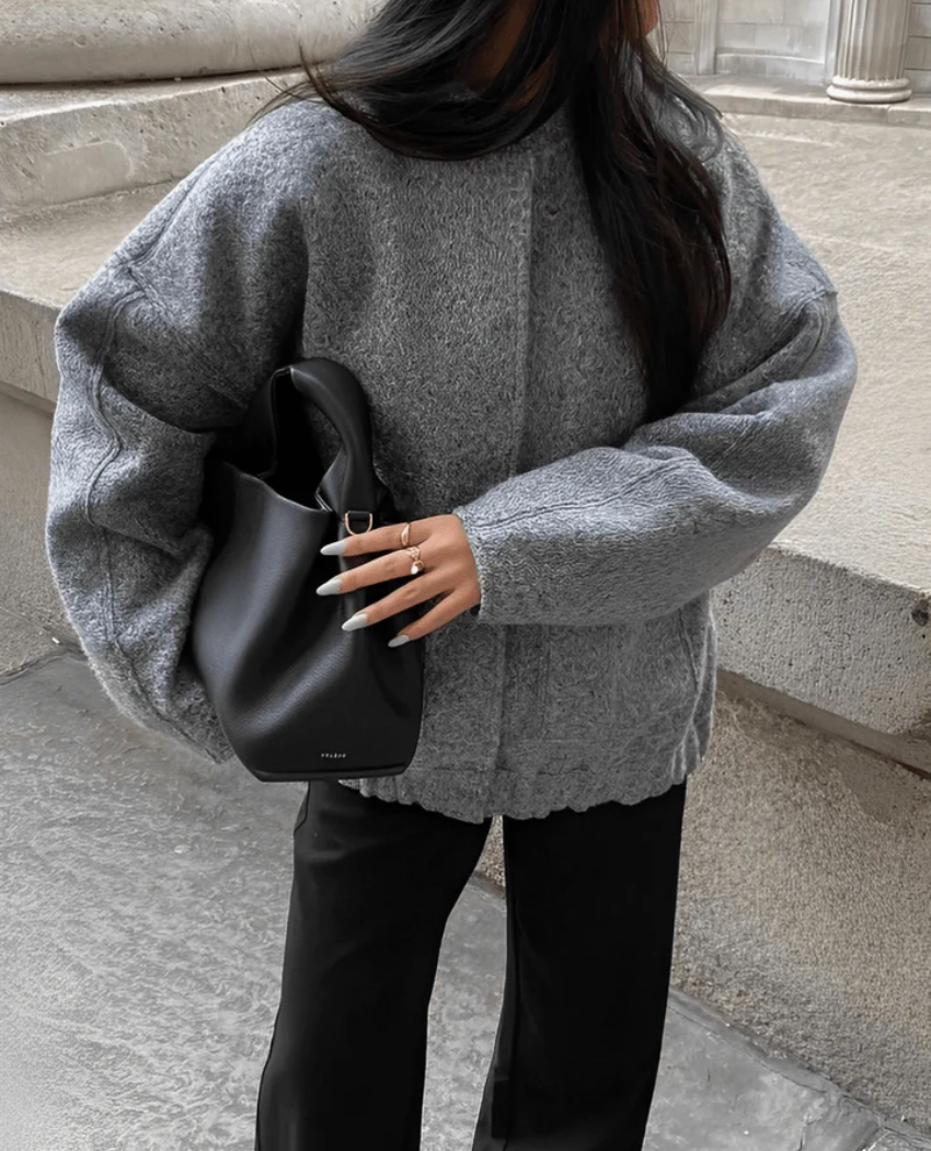 Holloway Wool Blend Oversized Jacket