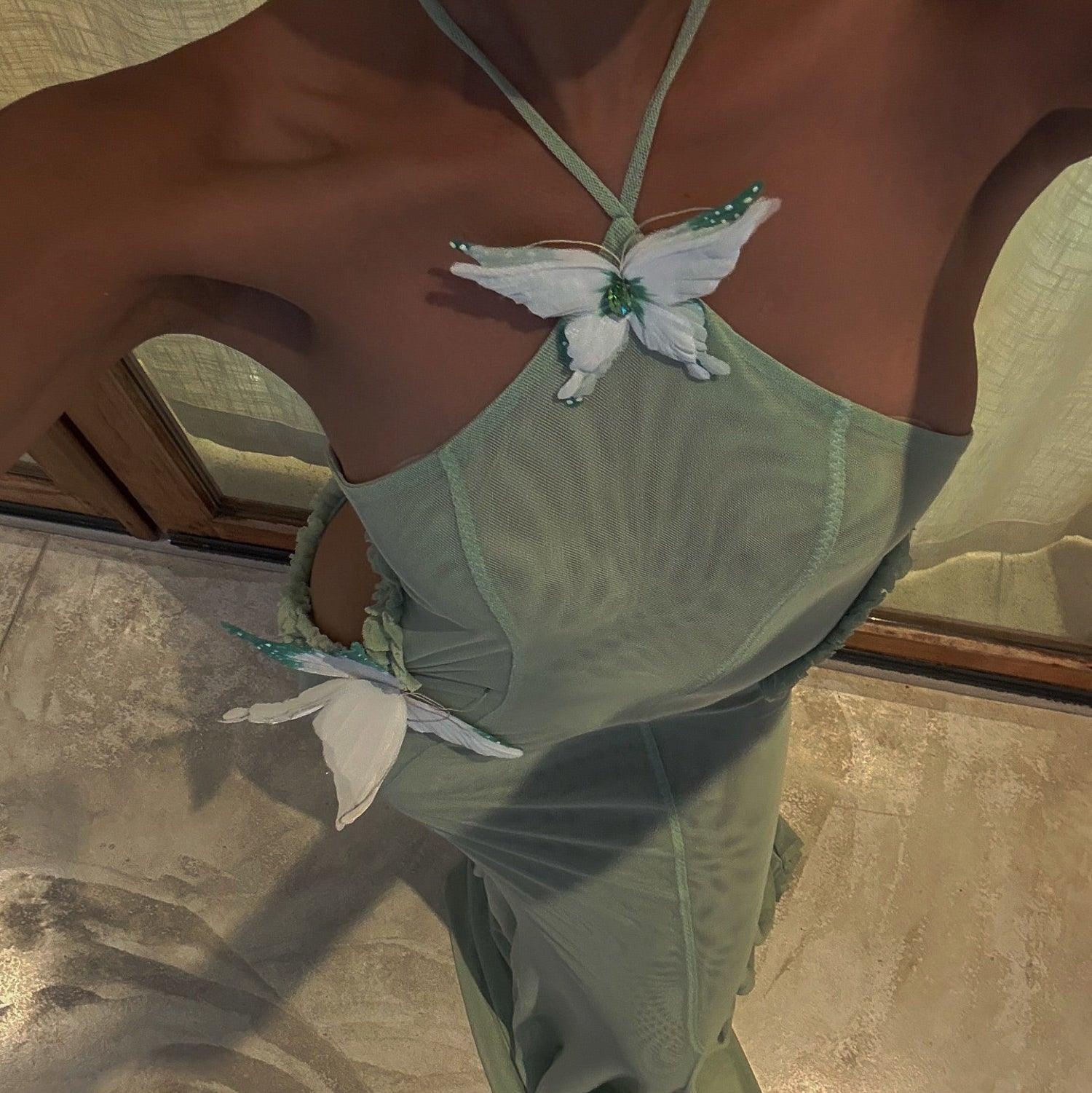 Celeste Shoreline Butterfly Maxi Dress