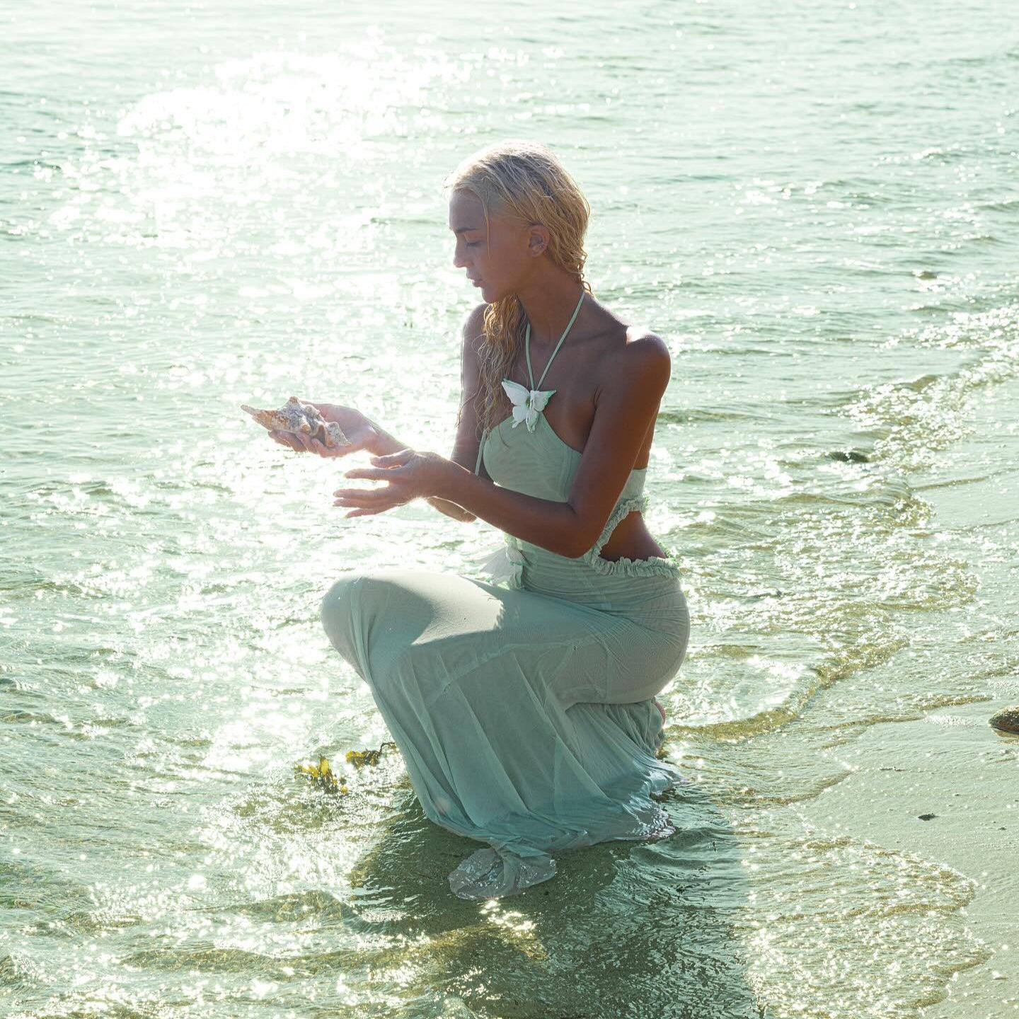 Celeste Shoreline Butterfly Maxi Dress