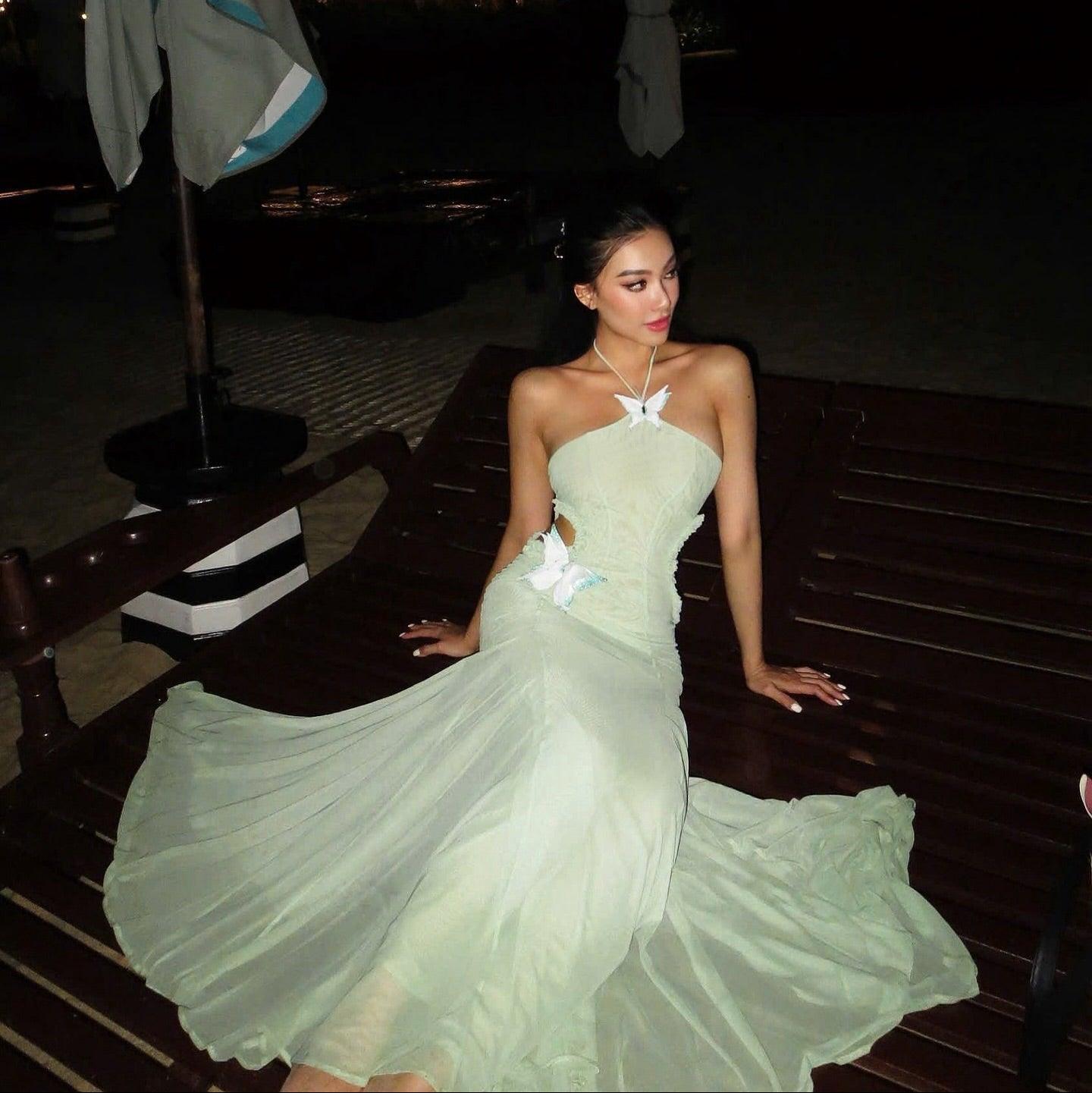 Celeste Shoreline Butterfly Maxi Dress