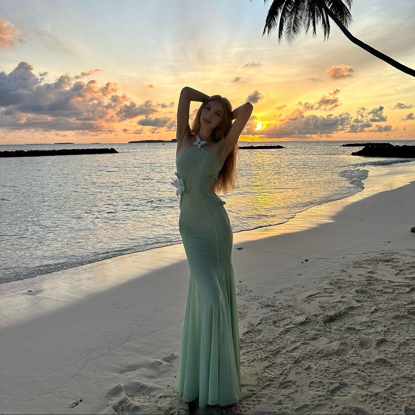 Celeste Shoreline Butterfly Maxi Dress