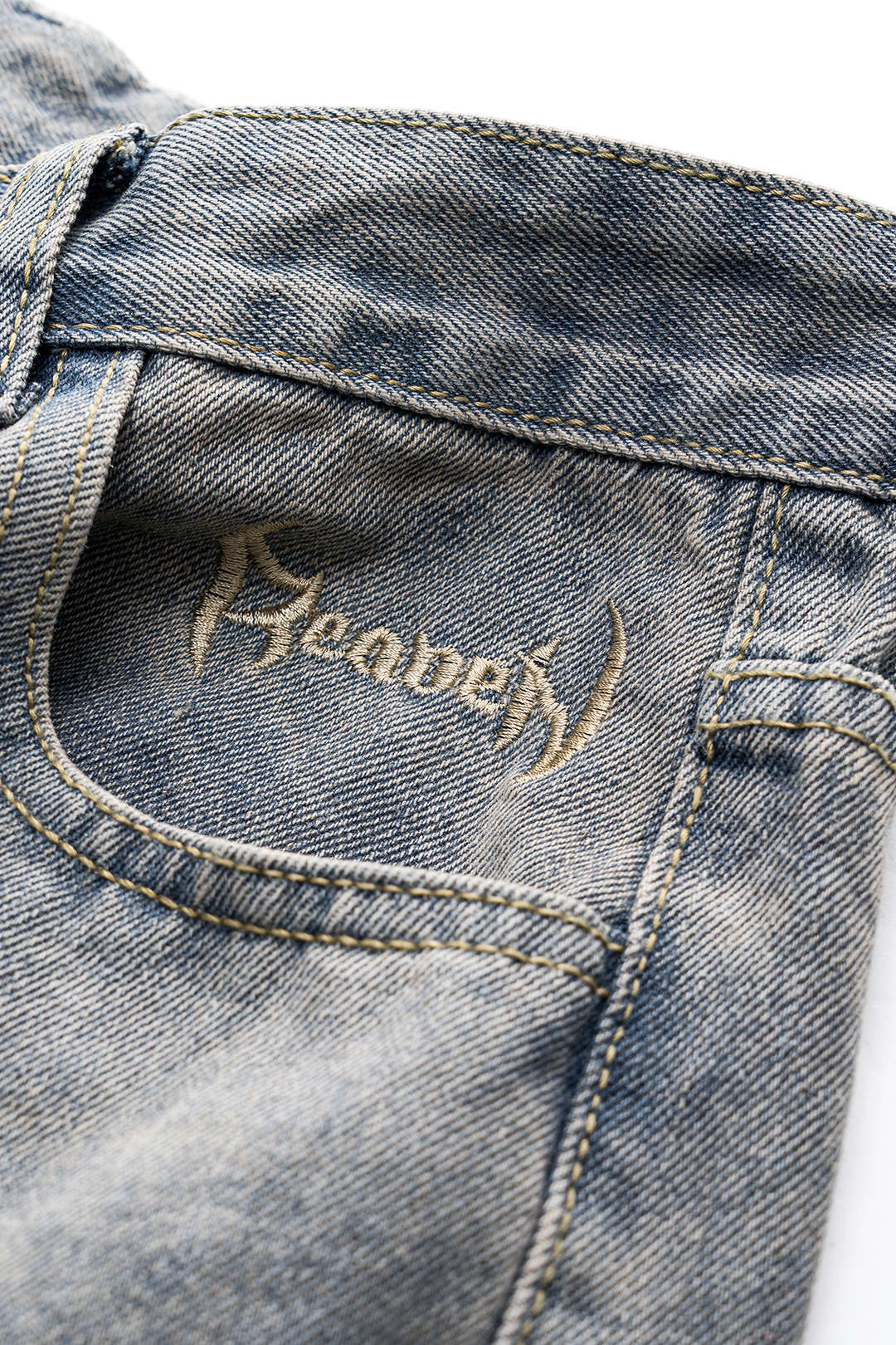 Juno Distressed Wide-Leg Jeans
