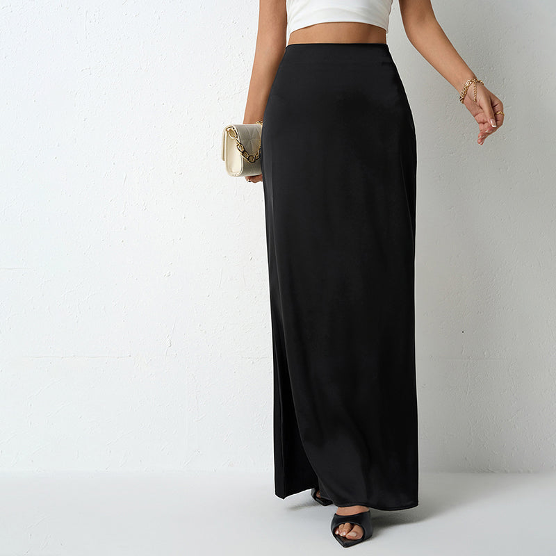 Savina Satin Maxi Skirt