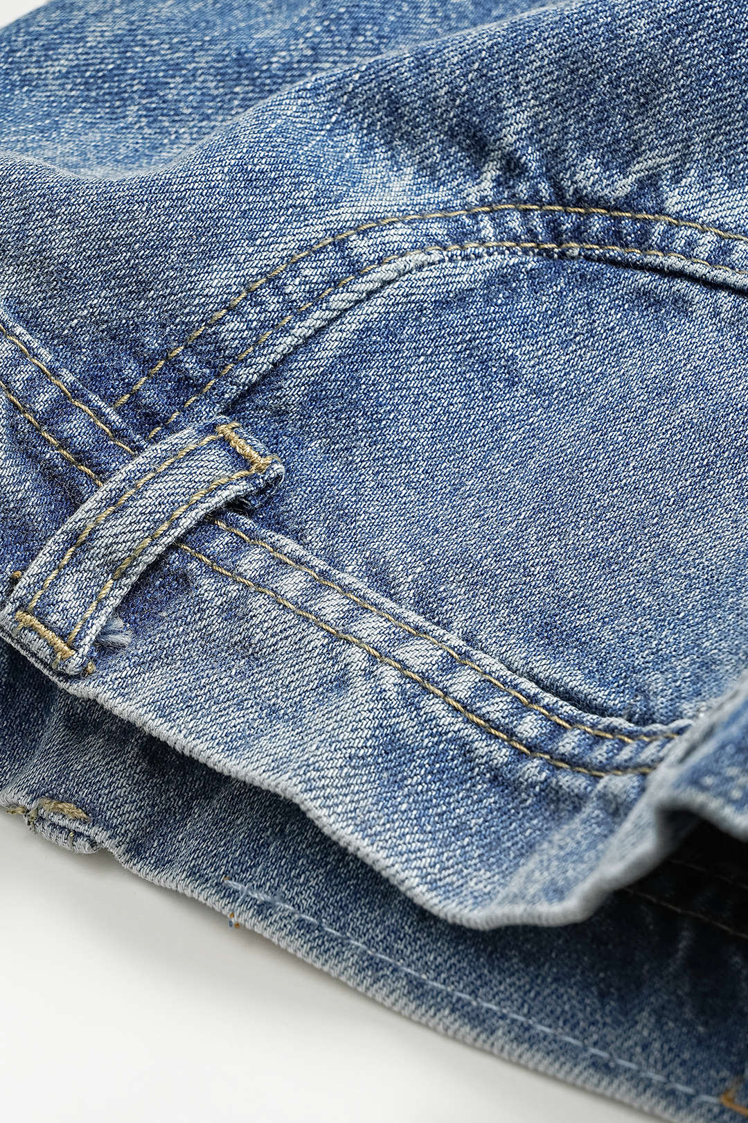 Luxe Fade-Wash Wide-Leg Jeans
