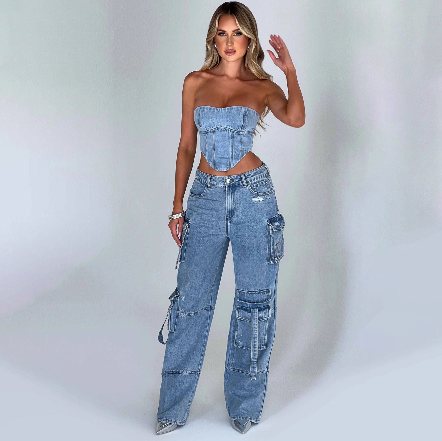 Concrete Rush Utility Denim Pants