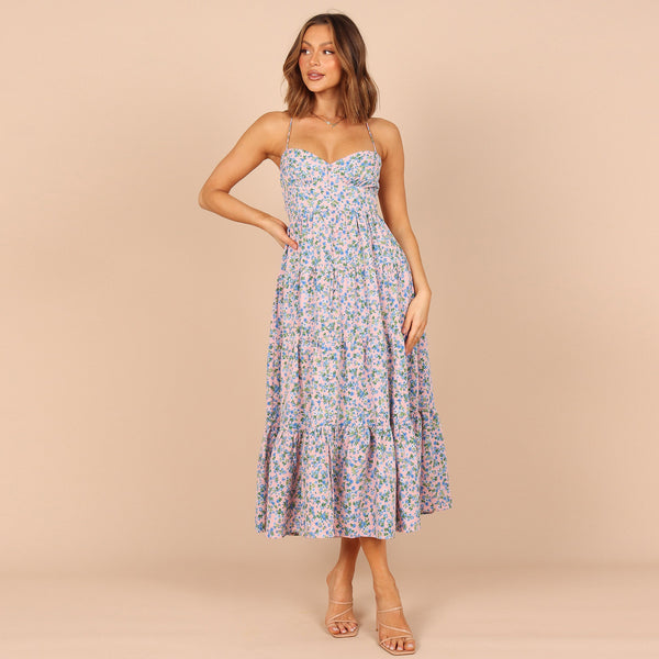 Meadowbelle Tiered Floral Midi Dress