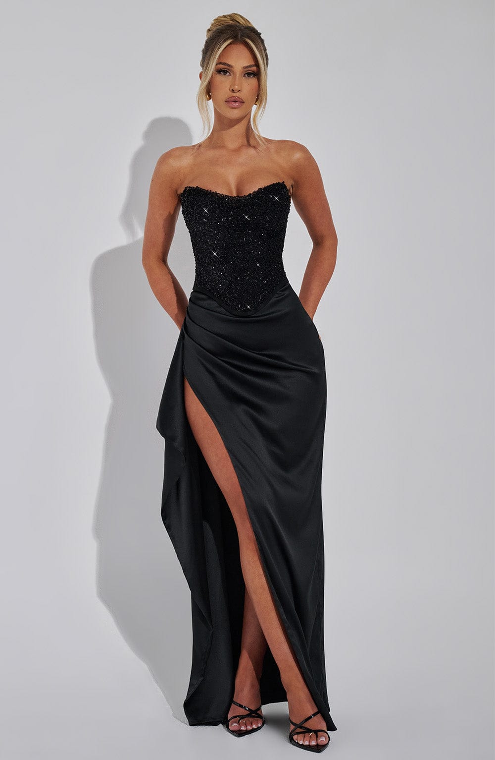 Satin Enchantment Maxi Dress