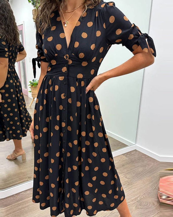 Dot About It Midi Dress