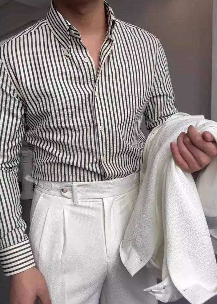 Altair Pinstripe Button Shirt