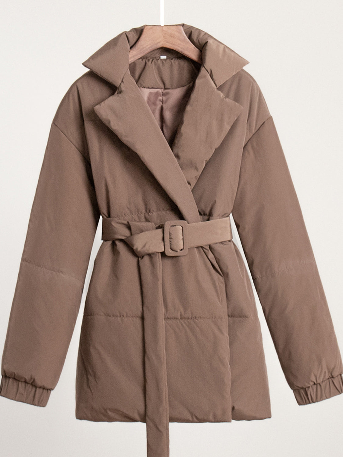 Cloudbound Belted Puffer Jacket