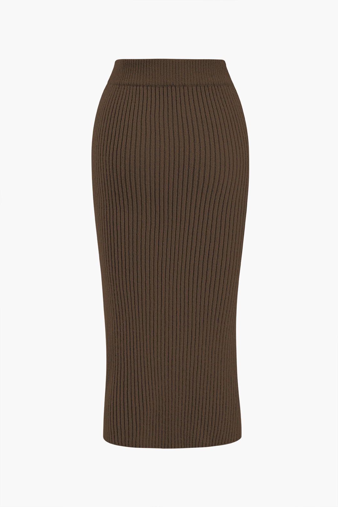 Elara Ribbed Midi Skirt