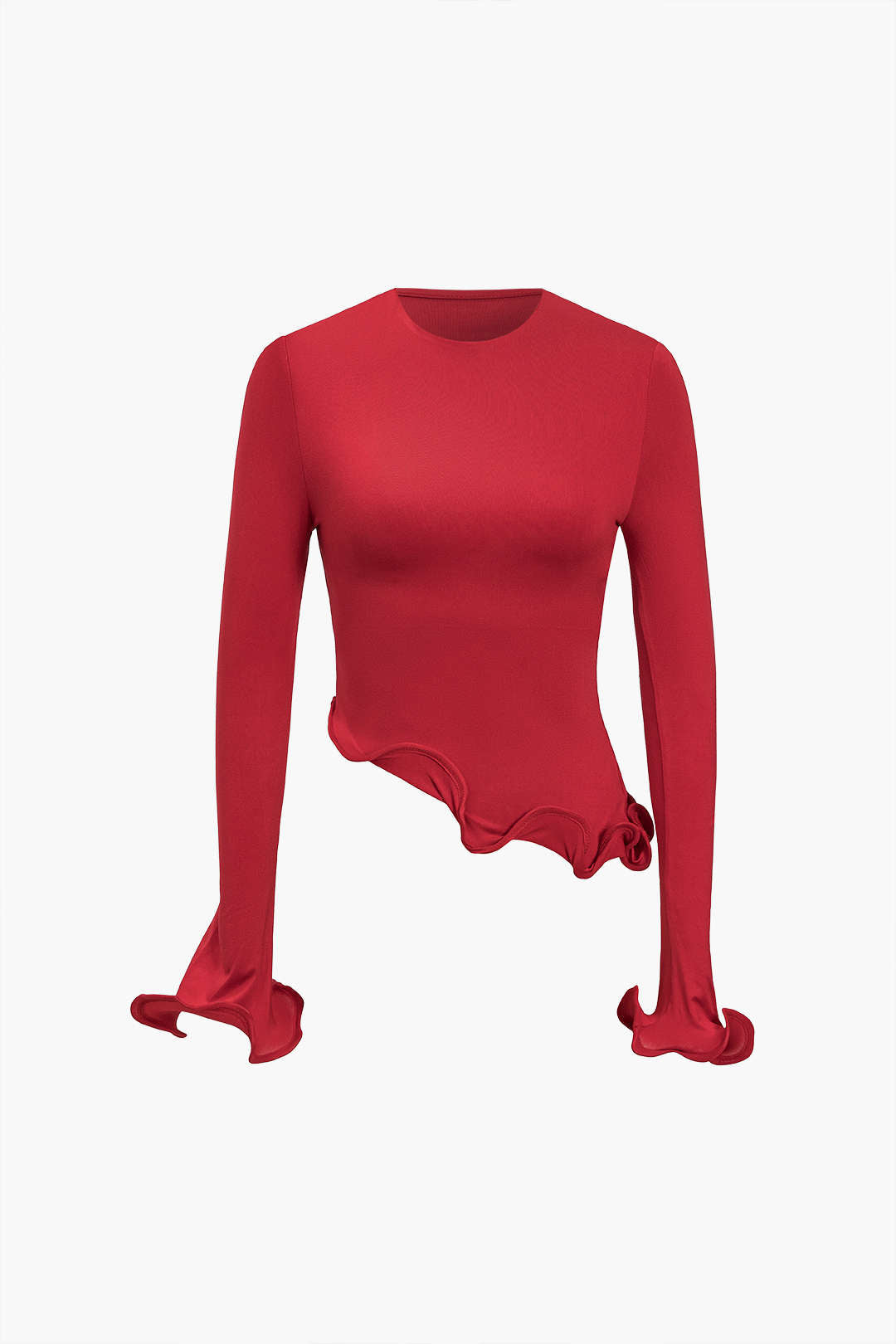 Crimson Edge Asymmetry Top