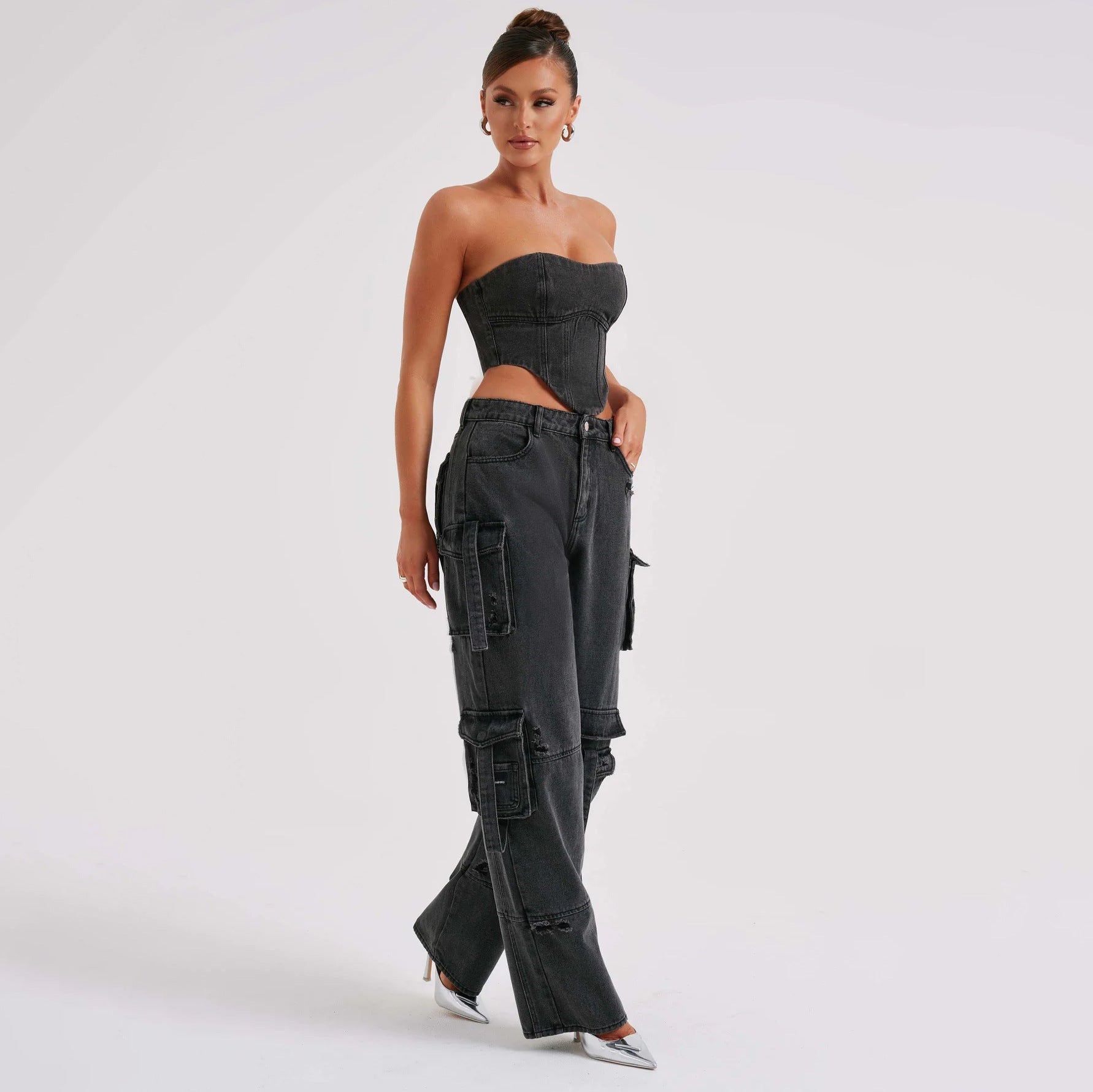 Concrete Rush Utility Denim Pants