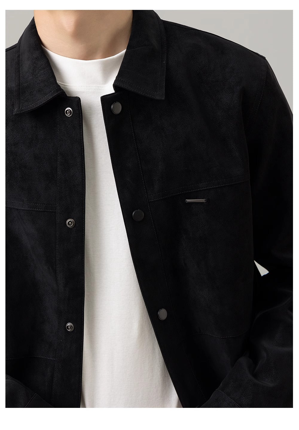 Midtown Suede Button Jacket