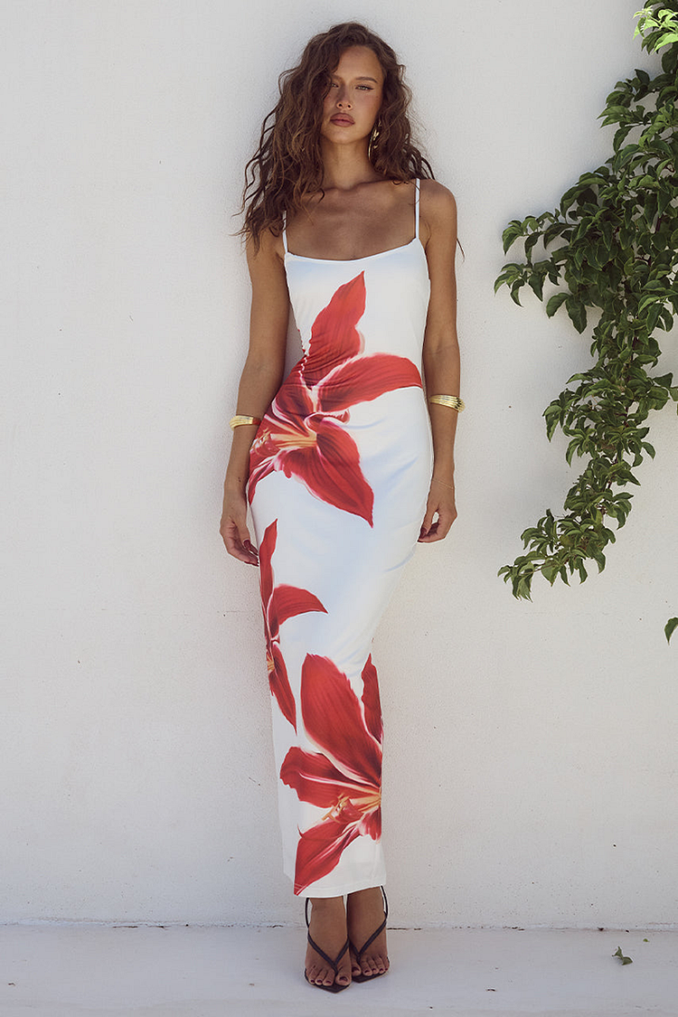 Isla Bloom Spaghetti Strap Maxi Dress