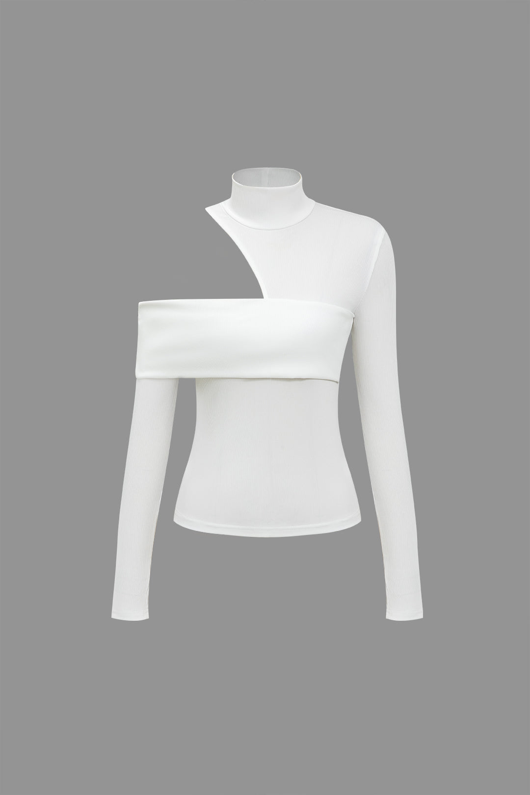 Ivory Asymmetric Luxe Top