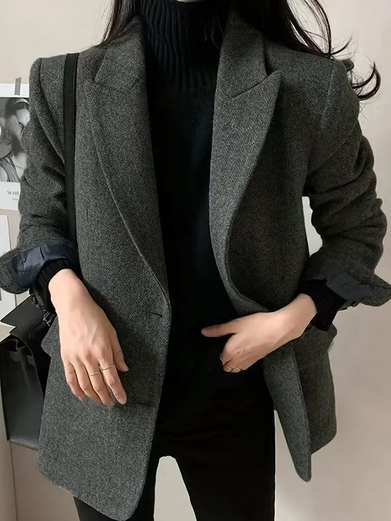 Waverly Tailored Herringbone Blazer