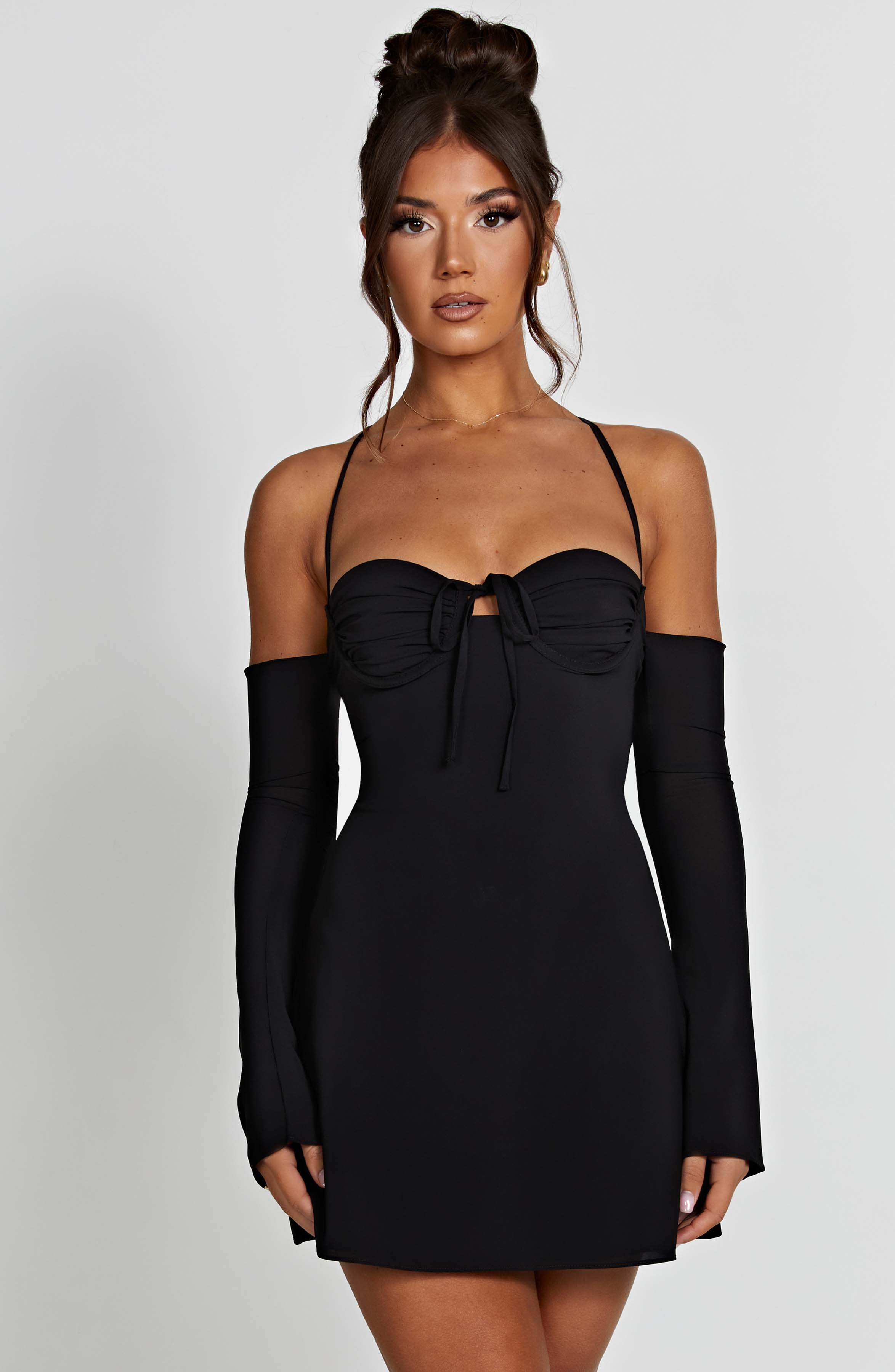 Lucia Satin Mini Dress