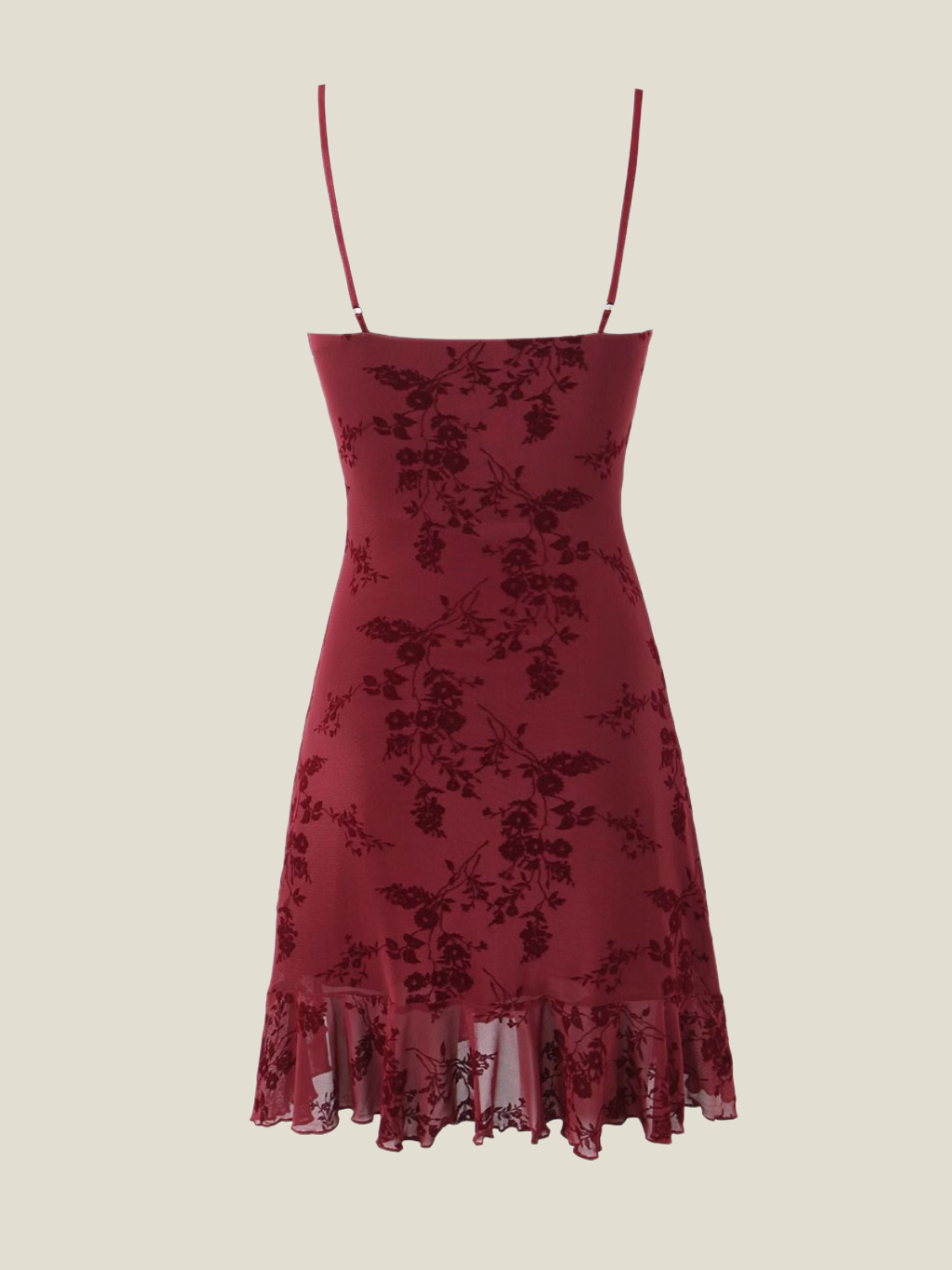 Selene Fleur Lace Trim Mini Dress
