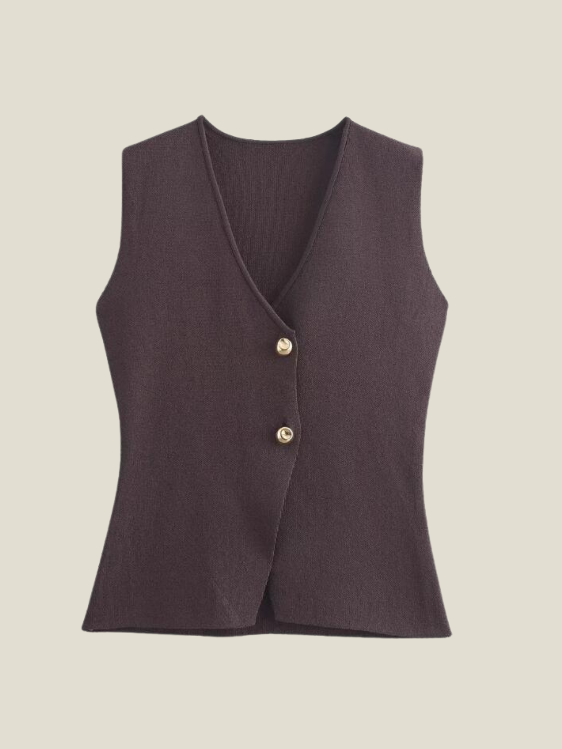 Saville Sculpted Button Vest
