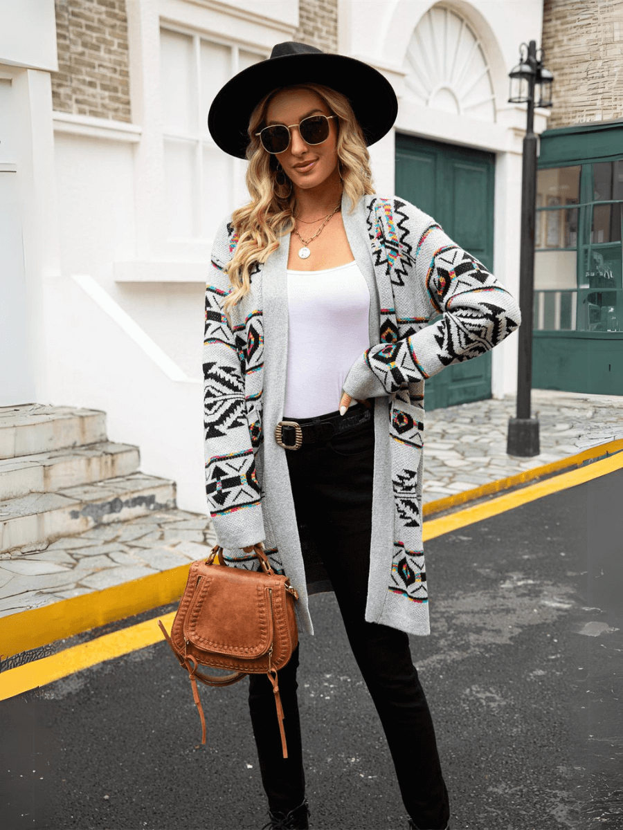 Grey Desert Spirit Longline Cardigan