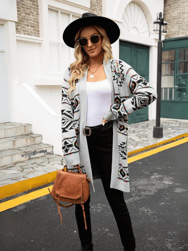 Grey Desert Spirit Longline Cardigan