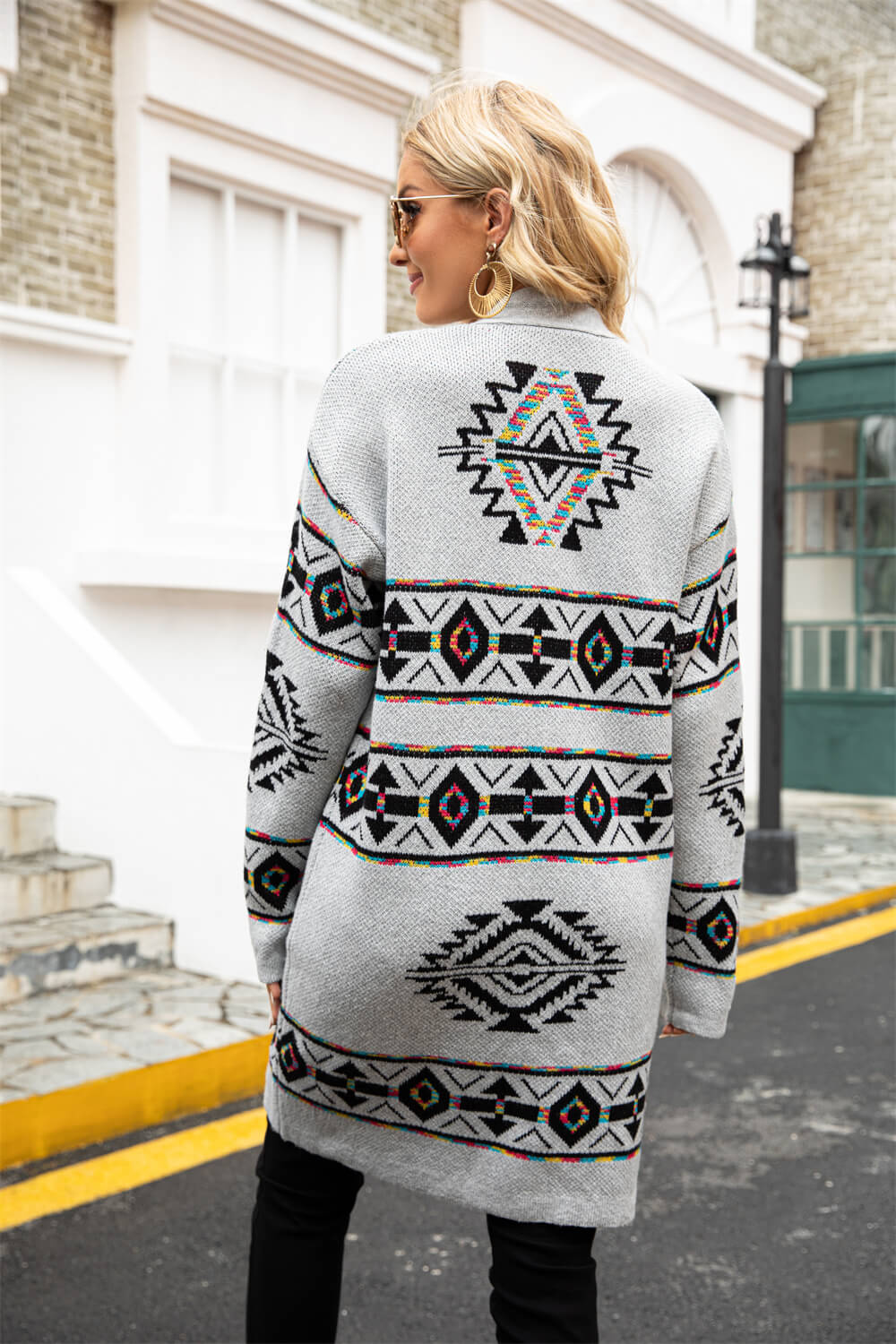 Grey Desert Spirit Longline Cardigan