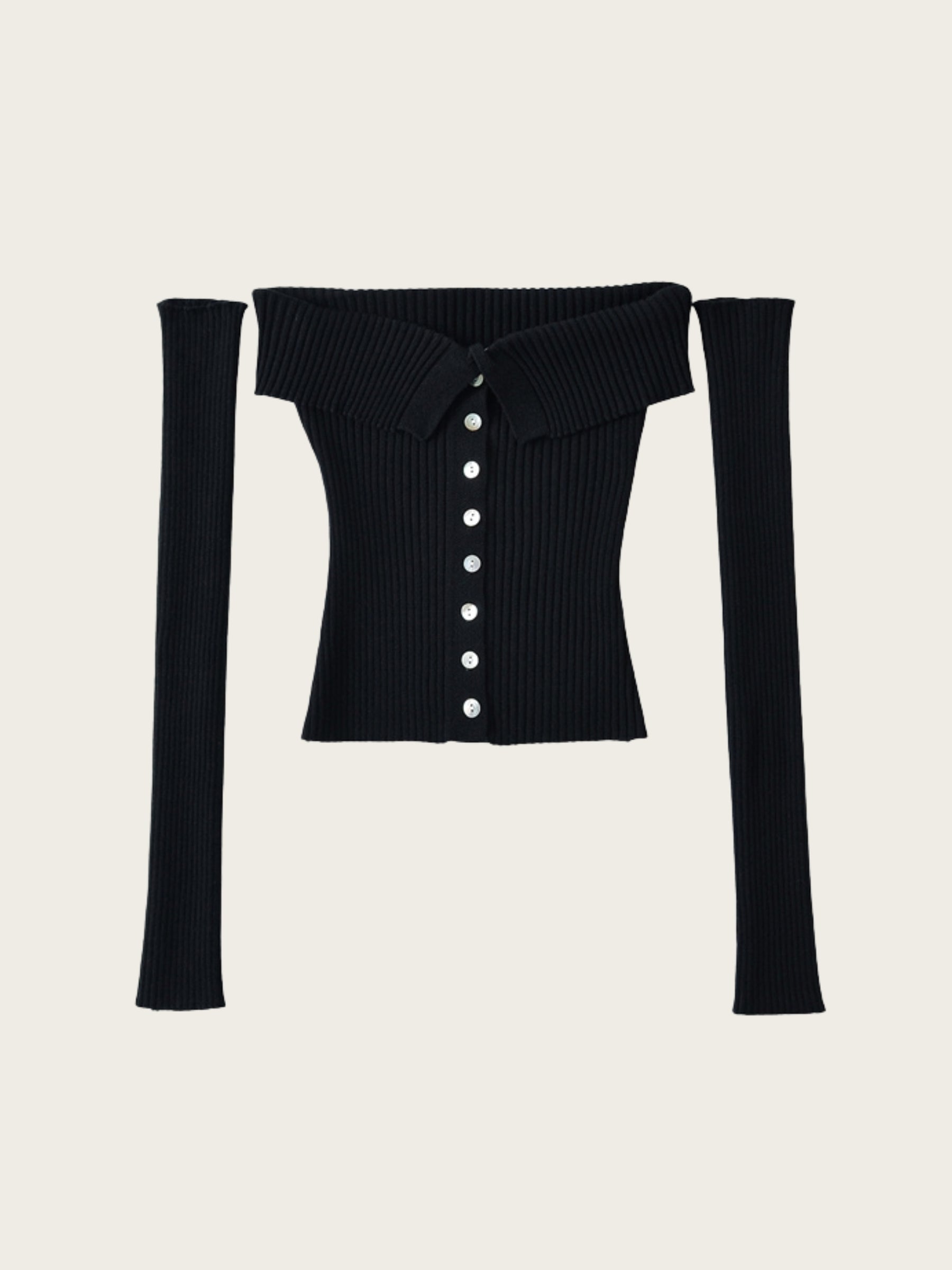 Club Muse Off-Shoulder Knit Top