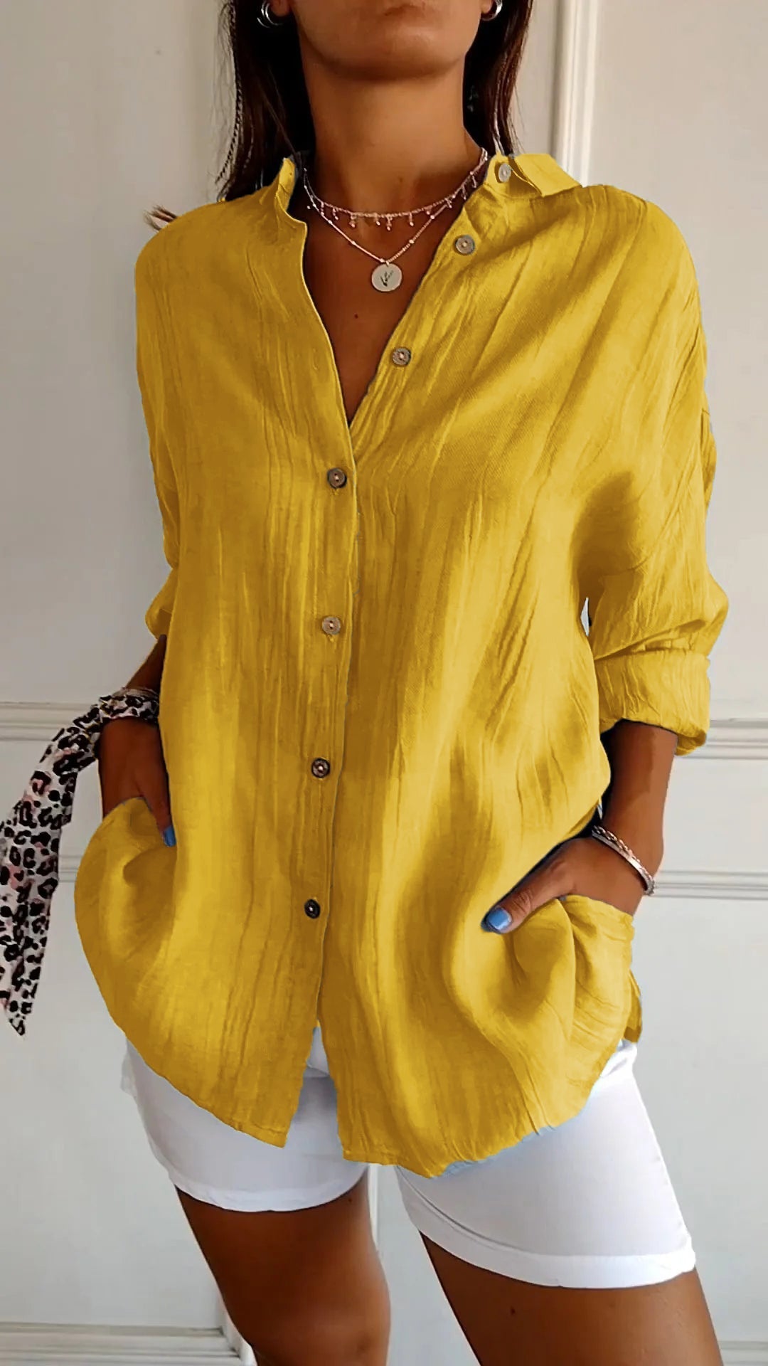 Harbourline Cotton Button-Up Shirt