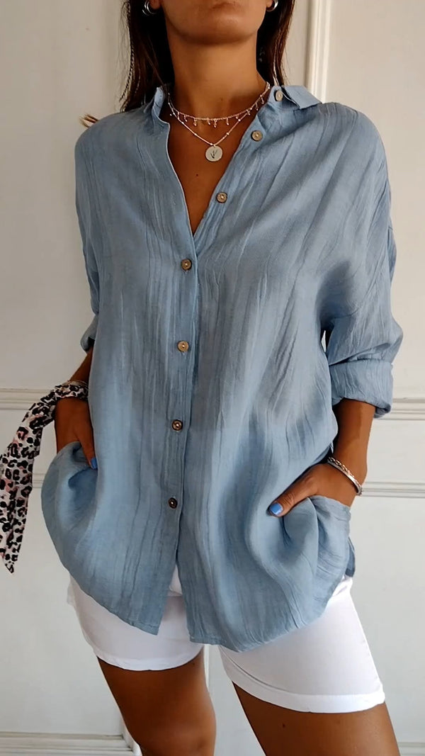 Harbourline Cotton Button-Up Shirt
