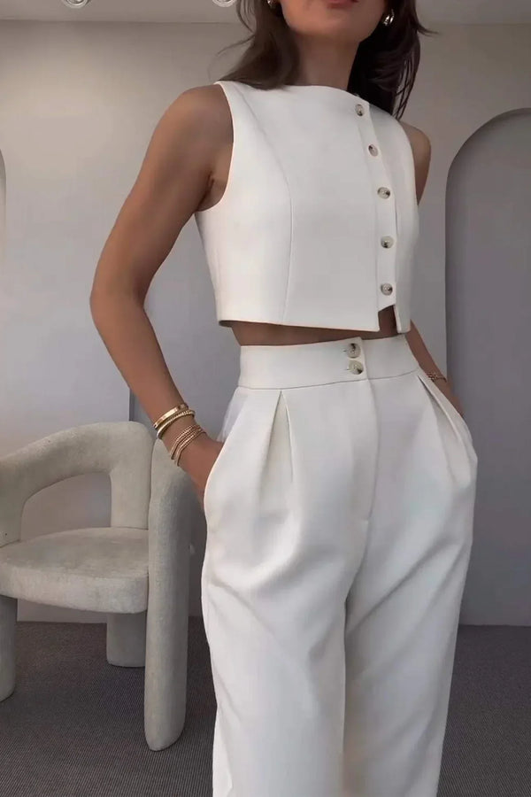 Vienna Tailored Vest & Tapered Pants Set